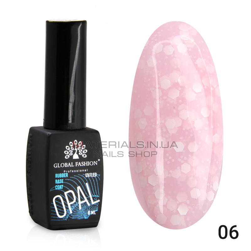 Каучукова база Snow flakes Global Fashion 8 мл, 06
