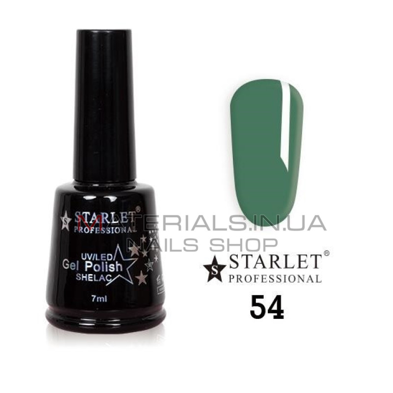 Гель-лак Starlet Professional №54, "Морской зеленый"