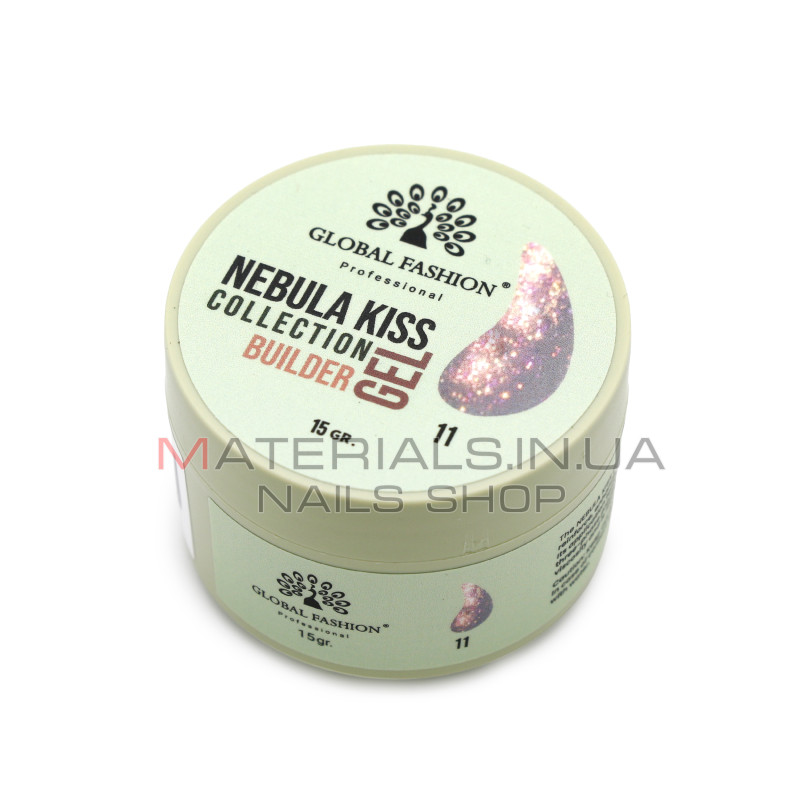 Гель для моделювання нігтів 15 гр, Nebula Kiss Builder Gel 11