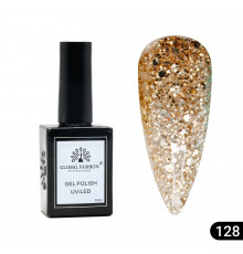 Гель лак Global Fashion, Gel polish 15 ml, 128
