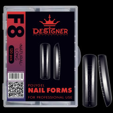 Верхні форми Дизайнер F8 Natural long - Polygel Nail Forms