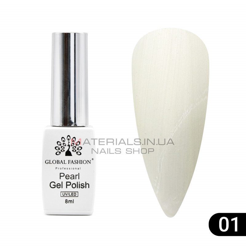 Гель лак Pearl 8 мл, 01 Гель лак Pearl 8 мл, 01