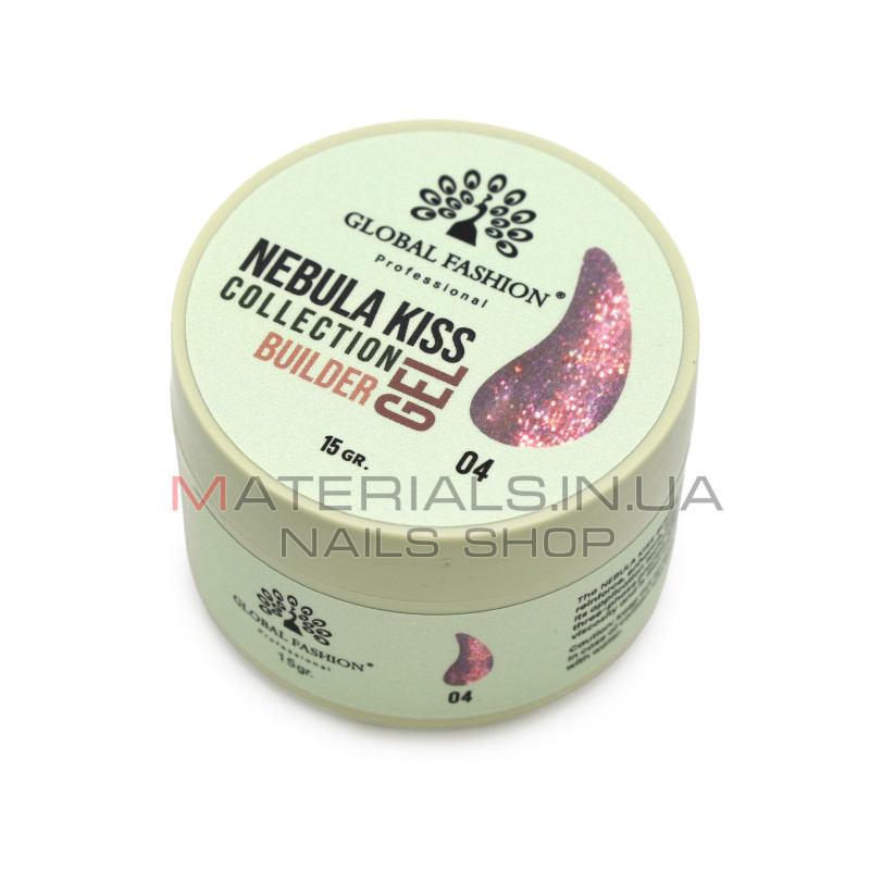 Гель для моделювання нігтів 15 гр, Nebula Kiss Builder Gel 04