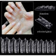 Crystal Fast Gel Tips (Trapezoid Medium TS2 ) - гелевые типсы с шипами Дизайнер 120 шт/уп