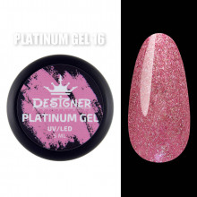 Platinum Gel Гель - платинум Designer Professional с шиммером, 5 мл. №16
