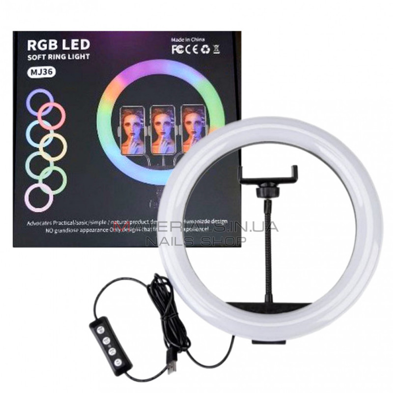 Лампа Кольцевая RGB LED (36 cm) MJ-36 Orig Лампа Кольцевая RGB LED (36 cm) MJ-36 Orig