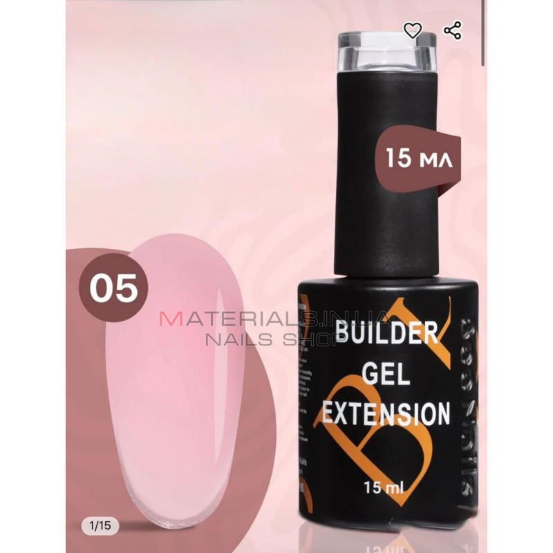 Гель для наращивания Builder Gel Extension Bee Nails 15 мл, 05
