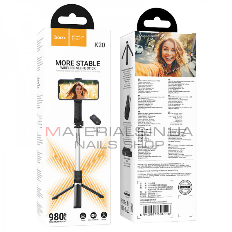 Монопод Tripod Hoco K20, 0,98 м — black