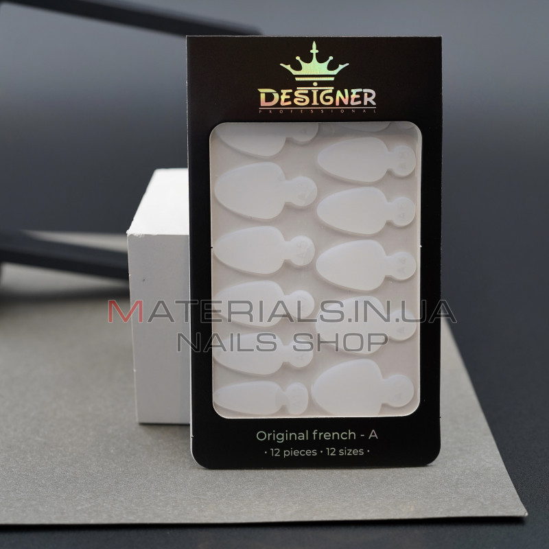 Nail Molds 12шт. (Original french - A) - Силіконові молди різних розмірів для дизайну нігтів та французького манікюру Дизайнер