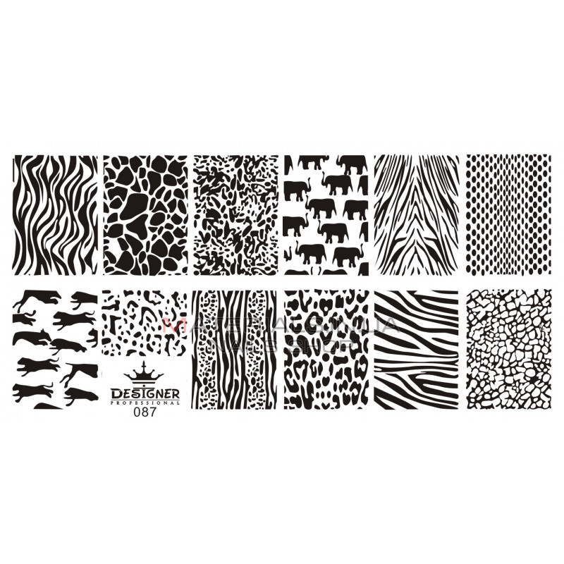 Диск для стемпінгу Designer металевий (12x6 см) №87
