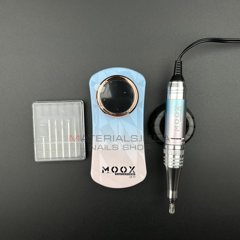 Фрезер Мокс IX11 (Gradient Blue) на акуммуляторі 45 000 об/хв. та 35 W. для манікюру та педикюру Фрезер Мокс IX11 (Gradient Blue) на акуммуляторі 45 000 об/хв. та 35 W. для манікюру та педикюру