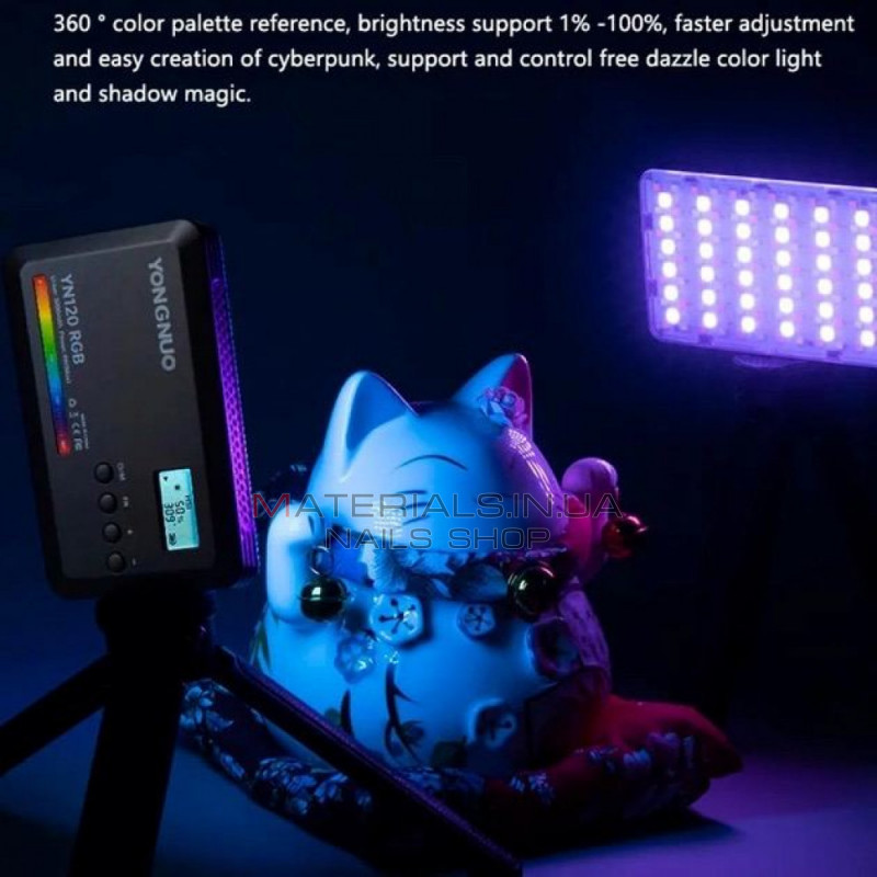 Накамерный видеосвет LED RGB — Yongnuo YN120RGB Накамерный видеосвет LED RGB — Yongnuo YN120RGB