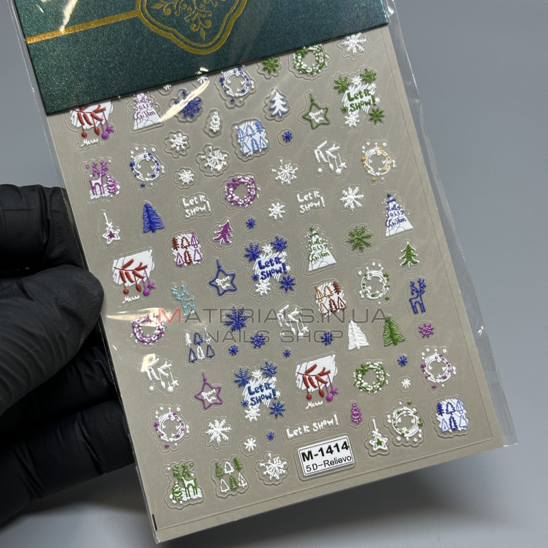 Наклейки Nail Sticker M-1414 Наклейки Nail Sticker M-1414
