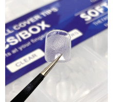 Типи гелеві Soft Gel Tips, 600 шт., Квадрат короткі