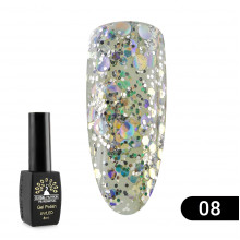 Гель лак Global Fashion Shiny (Пестрота), 8 мл, 08