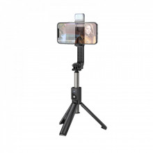 Live Broadcast Holder — Hoco K15 Treasure aluminum alloy fill light gimbal version live broadcast support — black