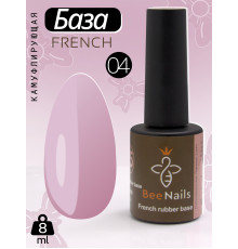 База для нігтів French rubber base Bee Nails №04