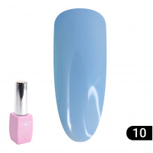 Кольорова френч база для гель лаку Global Fashion, Color French Base Coat 8 мл, 10