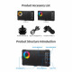 Селфи вспышка LJ-S02 RGB mobile phone light 4000mAh 3000-6500K