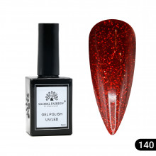 Гель лак Global Fashion, Gel polish 15 ml, 140