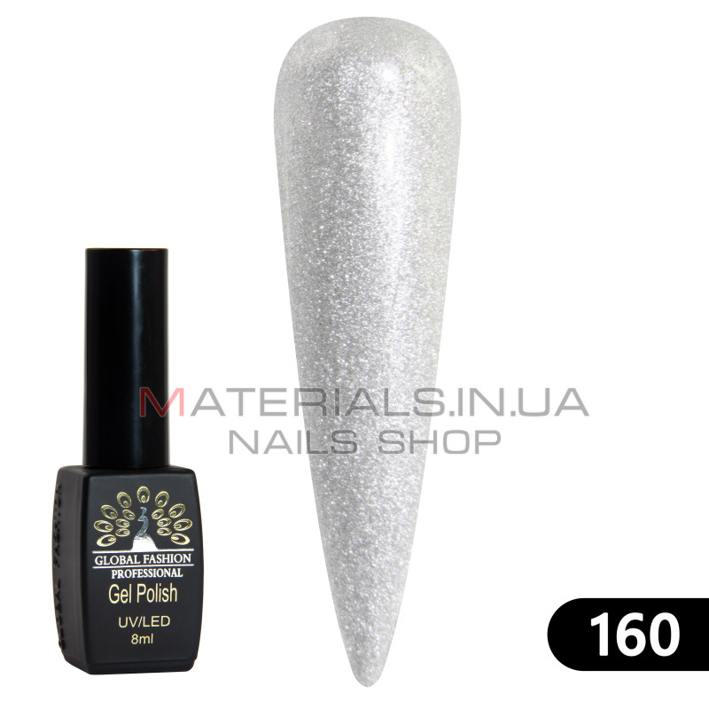 Гель лак BLACK ELITE 160, Global Fashion 8 мл