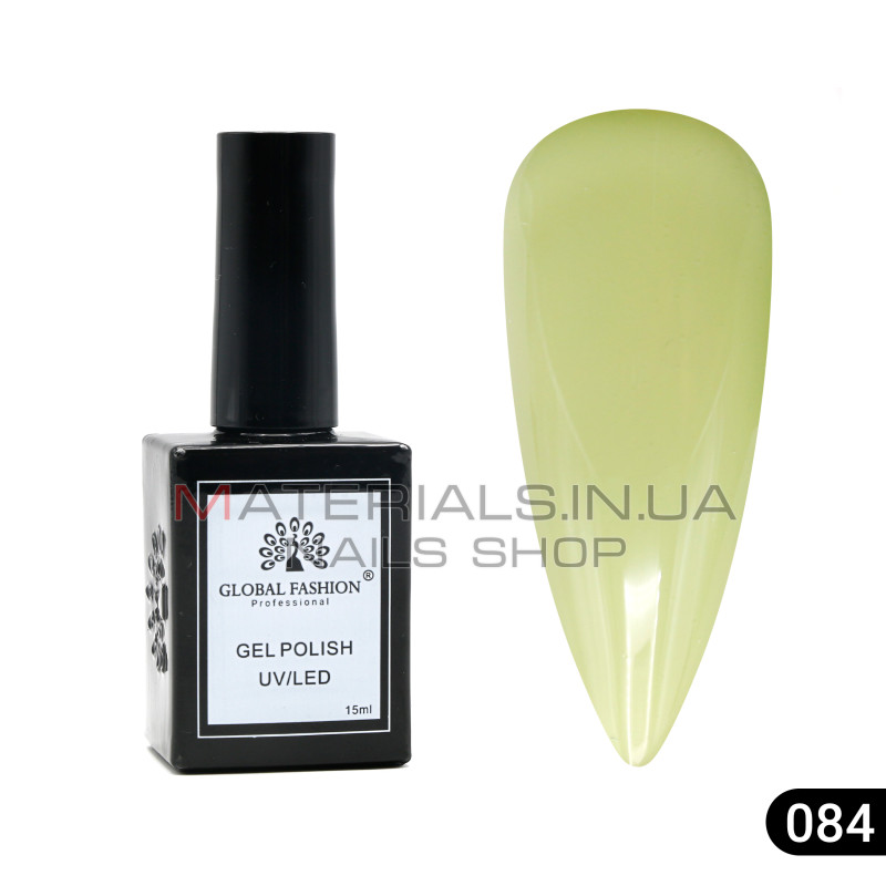 Гель лак Global Fashion, Gel polish 15 ml, 84