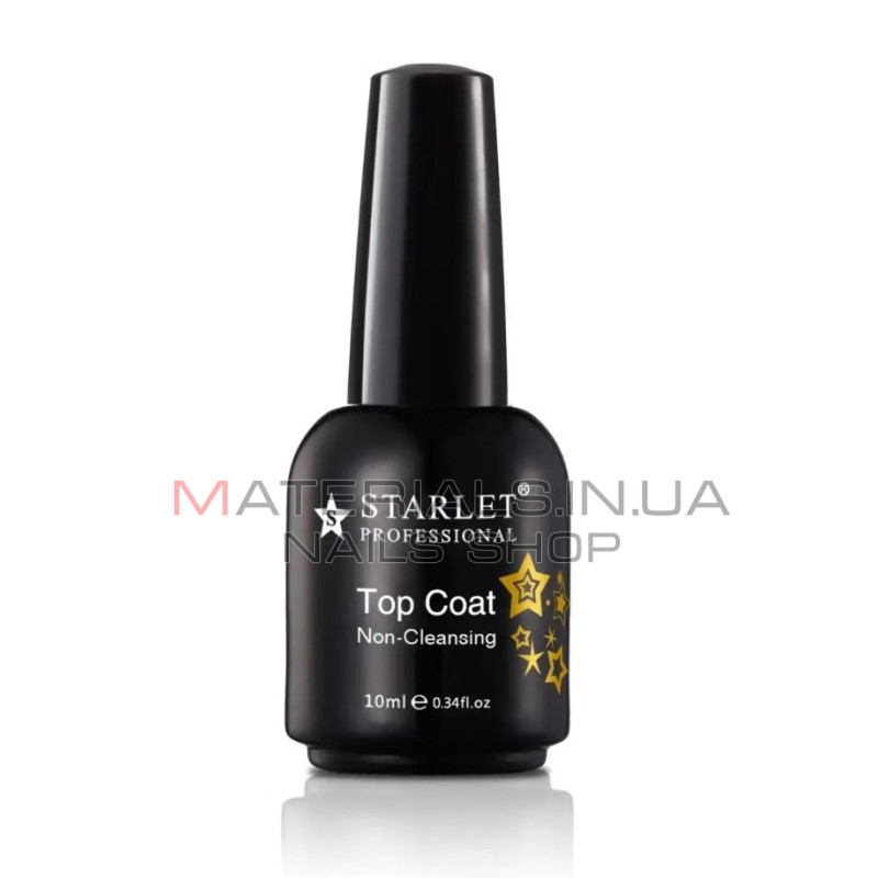 Молочный топ для ногтей, гель лака старлет без липкого слоя (starlet milk top non-cleansing) 10 мл
