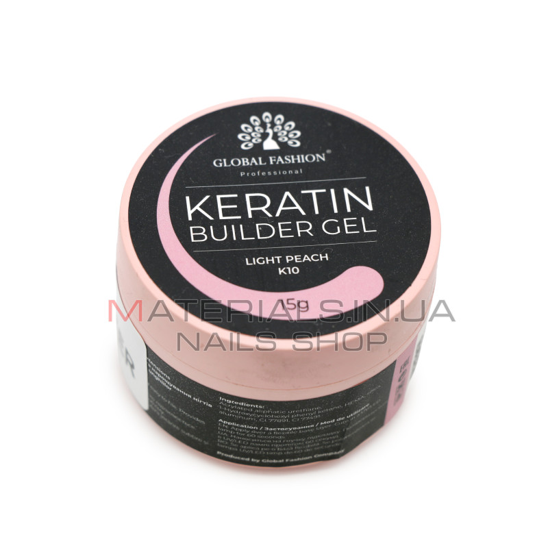 KERATIN BUILDER GEL, Global Fashion, 15 g, K10
