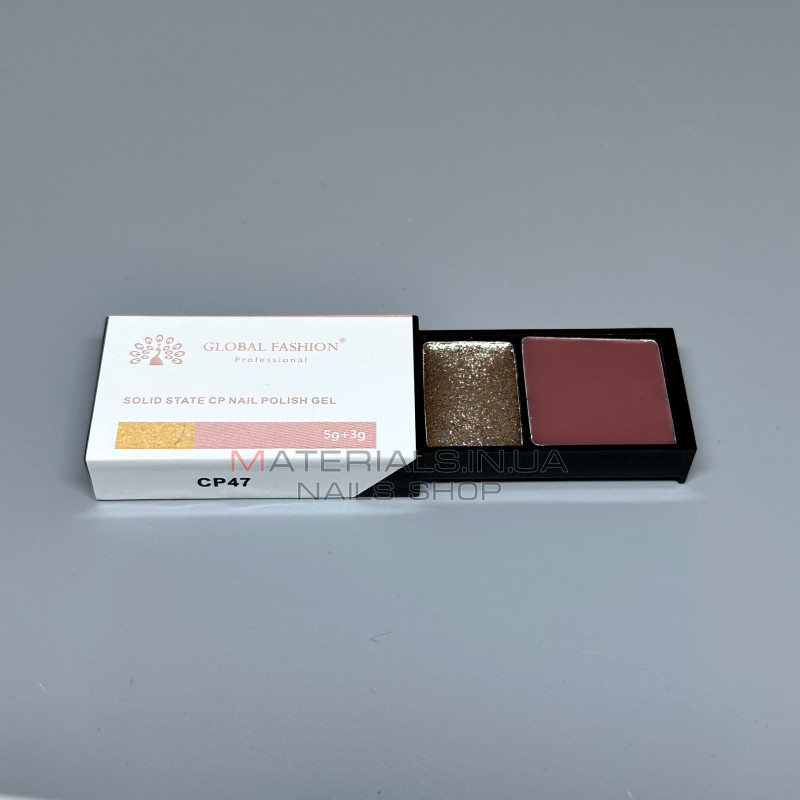 Твердий гель лак solid state CP nail polish gel (5г+3г), CP47 Твердий гель лак solid state CP nail polish gel (5г+3г), CP47
