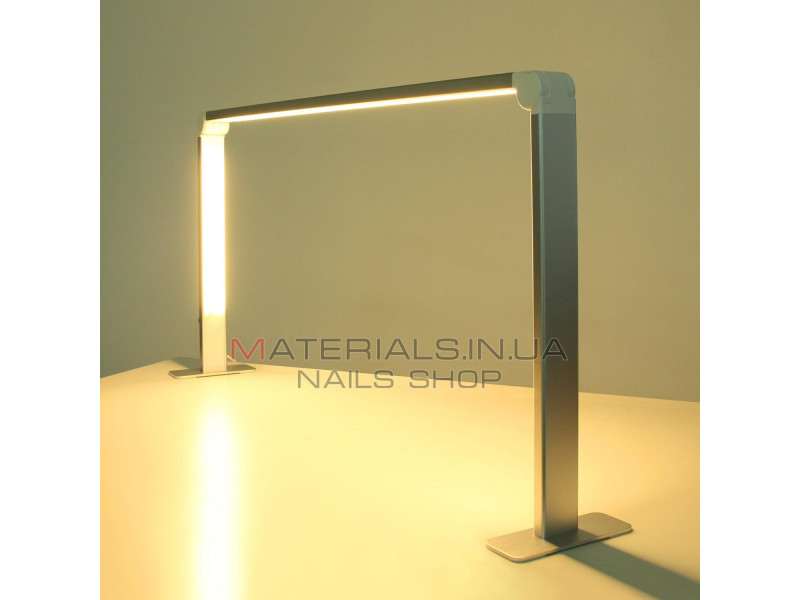 Настольная бестеневая лампа Wenxintek Nail Table Lamp (80х40см, 36Вт) Silver