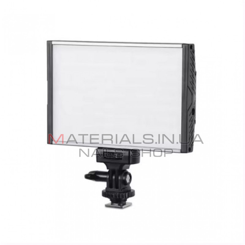LED-відеосвітло PT-15B Pro, 15 Вт, колірна температура 3200-5600 K/1500LM/акумулятор F-550/2400 мА·год+зарядний пристрій (145*95*22 мм)
