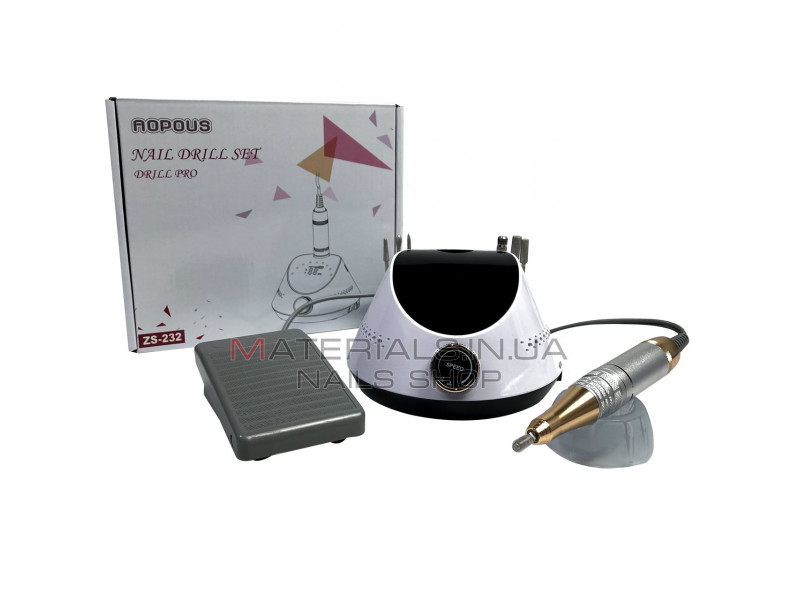 Фрезер для манікюру Nail Drill ZS -232 65 Вт 45000 об/м, манікюрний фрезер для нігтів, апарат для манікюру ЗС