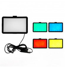 Лампа видеосвет LED 16 cm 6" 9 color filters 120 Lights USB 12W 2V