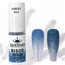 Disco Ombre Spray (7 г.) Colorful Blue D12 - світловідбивна спрей пудра Дизайнер для створення омбре на нігтях