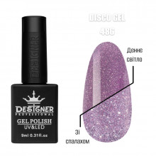 Светоотражающий гель лак Disco Gel 486 Дизайнер (9мл.)