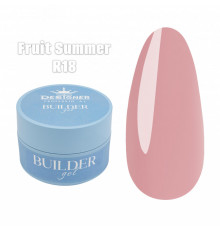 Builder Gel 30 мл., Дизайнер (Моделирующий гель) R18 Fruit Summer