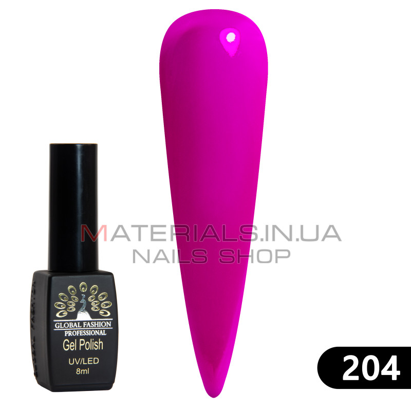 Гель лак BLACK ELITE 204, Global Fashion 8 мл