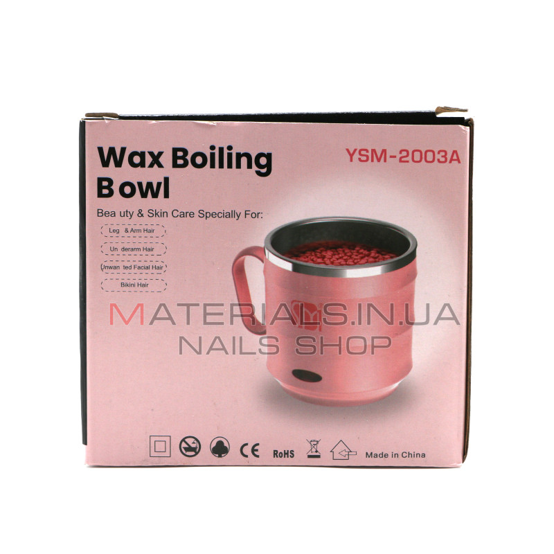Електричний воскоплав-чаша Wax Boiling Bowl YSM-2003A, 200 мл, чорний