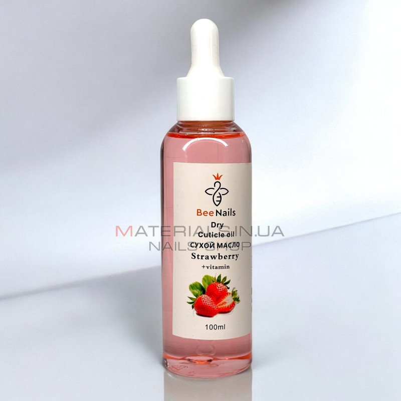Сухе масло для кутикули BeeNails "Strawberry", 100 мл Сухе масло для кутикули BeeNails "Strawberry", 100 мл