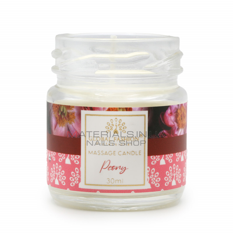 Массажная свеча Global Fashion, G30 ml, Peony Массажная свеча Global Fashion, G30 ml, Peony