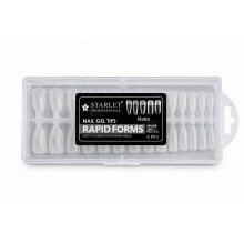 Гелеві тіпси для нарощування нігтів матові Starlet Professional Rapid Forms 5 in 1, 240 шт.