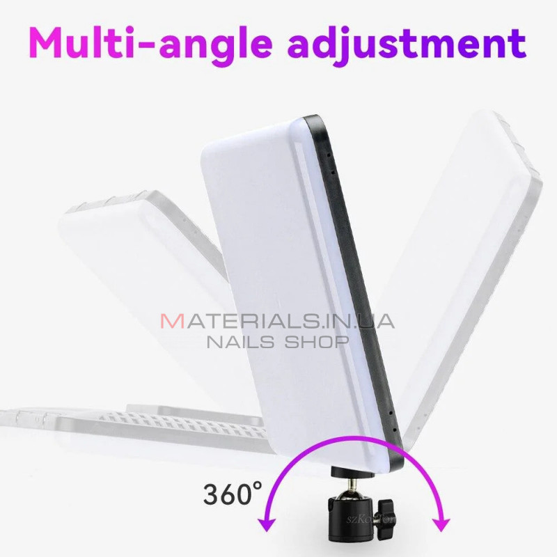 Лампа видеосвет LED RGB PM-36 36x25 cm 352 Lights 3000K-6500K Remote Adapter Лампа видеосвет LED RGB PM-36 36x25 cm 352 Lights 3000K-6500K Remote Adapter