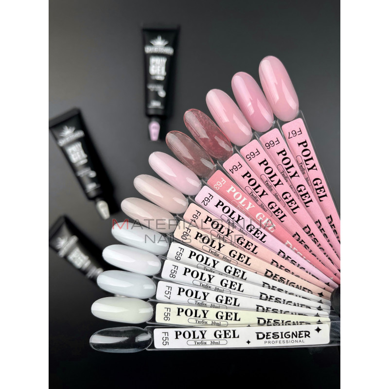 Полігель Pink Deligh F67 (30 мл.) Дизайнер