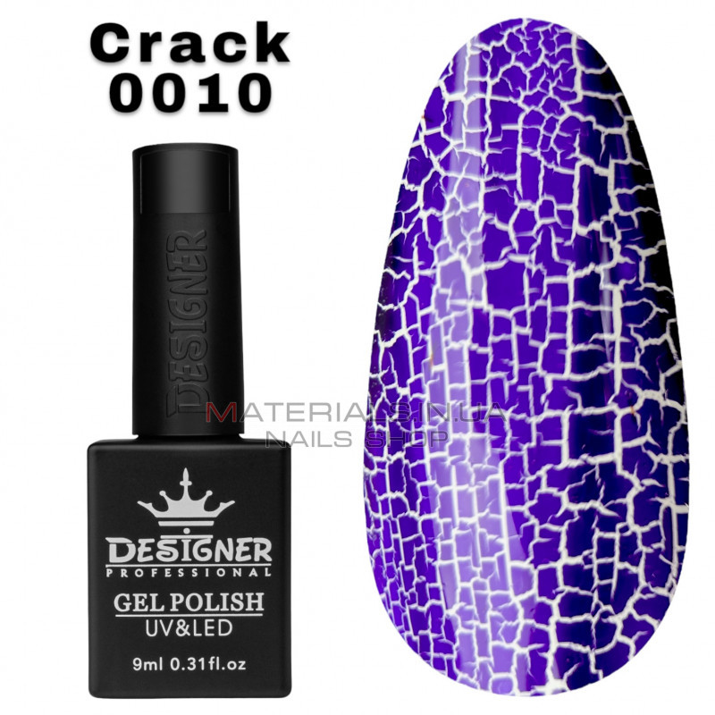 Гель лак Crack effect 010 Дизайнер (9мл.) - с эффектом Кракелюра (трескающийся) Гель лак Crack effect 010 Дизайнер (9мл.) - с эффектом Кракелюра (трескающийся)