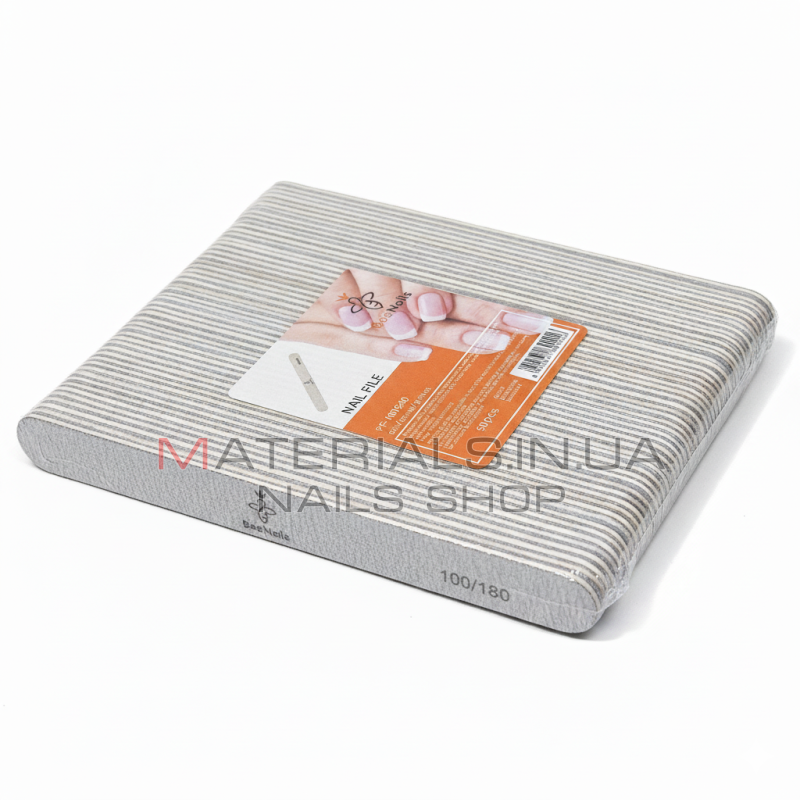 Упаковка пилок Bee Nails, короткі 100/180 (50шт)