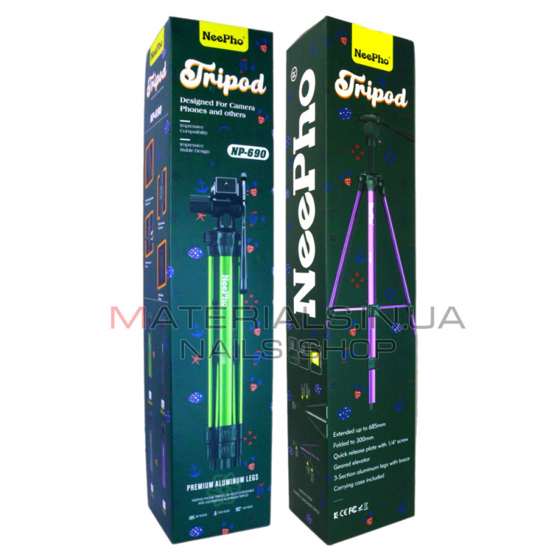 Штатив Tripod Neepho NP-690, багатофункціональний, 1,70 м