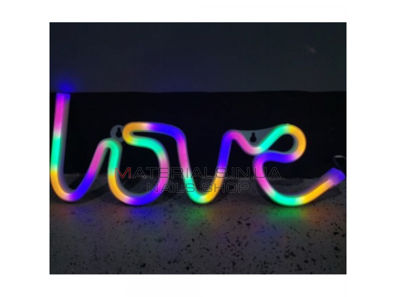 Ночной светильник Neon Sign — Love / Heart Colorful