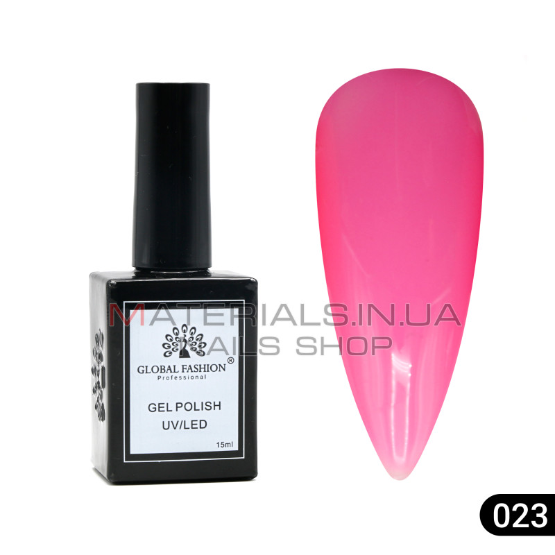 Гель лак Global Fashion, Gel polish 15 ml, 23