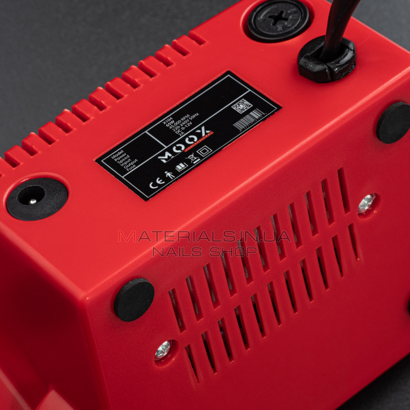 Фрезер Мокс X104 (Червоний) на 45 000 об/хв. та 65W. для манікюру та педикюру Фрезер Мокс X104 (Червоний) на 45 000 об/хв. та 65W. для манікюру та педикюру